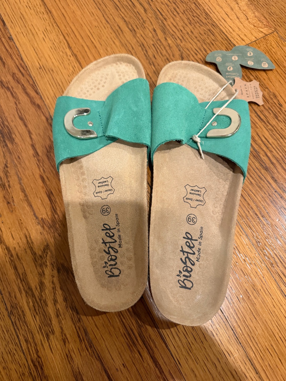 NWT Biostep Suede Slide Sandals / Size 39 /